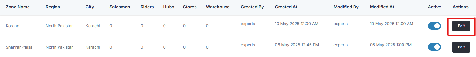 Edit Zone